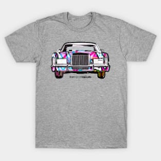 Lincoln Continental Mark V Town Car (white bg) T-Shirt